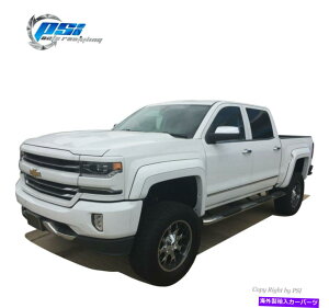 trim panel ����w/�g�����y�C���g�\�ȃt�F���_�[�t���A�̓V���o���[�h1500 14-18 5'8 "�̂݃t�B�b�g���܂� Extension w/ Trim Paintable Fender Flares Fits Silverado 1500 14-18 5'8" Only