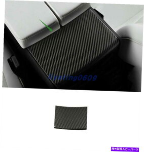 trim panel �e�X�����f��X 2016-2021�̂��߂̖{���̃J�[�{���t�@�C�o�[�����A�[�����X�g�{�b�N�X�����p�l�� Real Carbon Fiber Inner Armrest Box Decorative Panel For Tesla Model X 2016-2021
