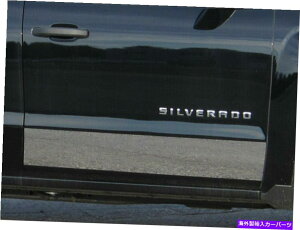 trim panel QAA TH54181ステンレスアッパーロッカーパネルトリム2 PCセット2014-2018シルバラード QAA TH54181 Stainless Upper Rocker Panel Trim 2 Pc Set For 2014-2018 Silverado