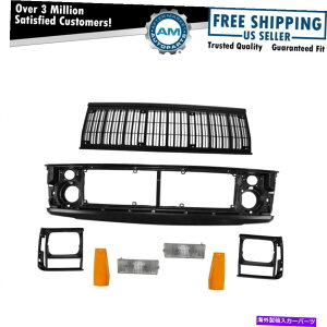 trim panel Owb_[plwbhCggR[i[Cg}[J[CgLbgZbgW[vp Grille Header Panel Headlight Trim Corner Lights Marker Lights Kit Set for Jeep