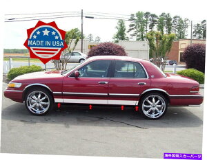 trim panel 1995-1997マーキュリーグランドマーキスステンレススチールロッカーパネルトリム5 "8pc bw 1995-1997 Mercury Grand Marquis Stainless Steel Rocker Panel Trim 5" 8Pc BW