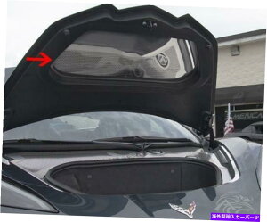 trim panel 2020-2021 C8コルベット - ブラシ付きトリムリング付きフランクパネル|磨かれたステンレススティー 2020-2021 C8 Corvette - Frunk Panel w/Brushed Trim Ring | Polished Stainless Ste