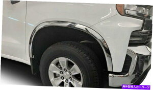 trim panel 19-20�V�{���[�V���o���[�h1500�X�e�����X�X�`�[���t�F���_�[�g�����̃v�b�g�R Putco for 19-20 Chevy Silverado 1500 Stainless Steel Fender Trim�y���s�A���i�z