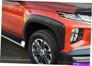 trim panel �O�H�g���g���̂��߂̃}�b�g�u���b�N�z�C�[���A�[�`�t�F���_�[�t���AMR L200 2019 4�h�A Matte Black Wheel Arch Fender Flare For Mitsubishi Triton MR L200 2019 4 Door