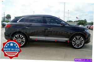 trim panel 2016-2019�����J�[��MKX�N�������b�J�[�p�l���{�f�B�T�C�h���[���f�B���O�g����3 3/4 6pc 2016-2019 Lincoln MKX Chrome Rocker Panel Body Side Molding Trim 3 3/4 6Pc�y���s�A���i�z