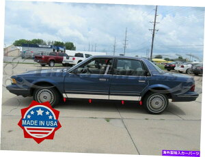 trim panel 1982-1996ビュイックセンチュリー4DRセダンステンレスロッカーパネルトリムモールディング8PC 4 " 1982-1996 Buick Century 4Dr Sedan Stainless Rocker Panel Trim Molding 8Pc 4"