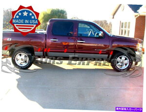 trim panel 2007-2013�V�{���[�V���o���[�h�N���[�L���u5.8 '�V���[�g�x�b�h���b�J�[�p�l���g����6 14pc 2007-2013 Chevy Silverado Crew Cab 5.8' Short Bed Rocker Panel Trim 6 14Pc�y���s�A���i�z