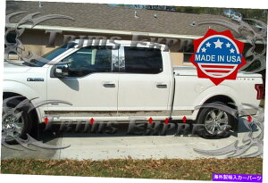 trim panel 2015-2020 F-150�N���[�L���u6.5 '�V���[�g�x�b�h���b�J�[�p�l���g�����X�e�����X4 3/4  2015-2020 F-150 Crew Cab 6.5' Short Bed Rocker Panel Trim Stainless 4 3/4�y���s�A���i�z