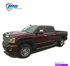 trim panel 拡張機能w /トリムフェンダーフレアはGMC Sierra 2500HD / 3500 HD 15-18テクスチャーに適合します Extension w/ Trim Fender Flares Fits GMC Sierra 2500HD / 3500 HD 15-18 Textured【並行輸入品】