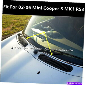 trim panel 02-06~jN[p[S MK1 R53J[{t@Co[tgt[h{lbgplJo[g For 02-06 Mini Cooper S MK1 R53 Carbon Fiber Front Hood Bonnet Panel Cover Trim