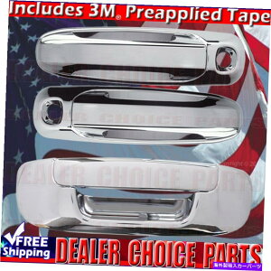 �N���[���J�o�[ 2002�N����2008�N�̃_�b�WRAM 1500�N�����h�A�n���h���J�o�[w/ psgr kh+�e�[���Q�[�g For 2002-2008 Dodge Ram 1500 CHROME Door Handle COVERS w/ Psgr KH+Tailgate�y���s�A���i�z