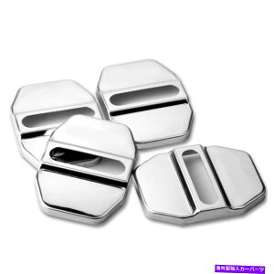 �N���[���J�o�[ 4x�X�e�����X�X�`�[���N�����J�[�h�A���b�N�o�b�N���v���e�N�^�[�J�o�[�g�����A�N�Z�T���[ 4x Stainless Steel Chrome Car Door Lock Buckle Protector Cover Trim Accessories�y���s�A���i�z