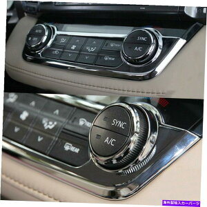 �N���[���J�o�[ �g���^RAV4 2013-18�N�����Z���^�[�R���\�[��AC�X�C�b�`�{�^���p�l���J�o�[�g�����p For Toyota RAV4 2013-18 Chrome Center Console AC Switch Button Panel Cover Trim�y���s�A���i�z