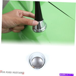 N[Jo[ 2010N2014ÑNAeix[XLbvfR[VJo[gx[tH[h}X^O Chrome Antenna Base Cap Decoration Cover Trim Bezels for 2010-2014 Ford Mustang
