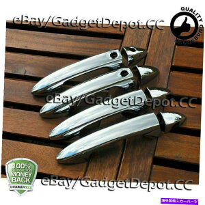 N[Jo[ 2016-2020̃z_pCbghAnhNJo[4hA4/X}[gL[Jbg For 2016-2020 Honda Pilot Door Handle Chrome Cover 4 Doors W/ Smart Key Cut