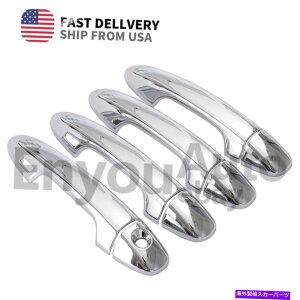 N[Jo[ g^^R}2016-2021 2̃X}[gL[z[tNX^C̃hAnhJo[ For Toyota Tacoma 2016-2021 Chrome Style Door Handle Cover With 2 Smart Key Hole
