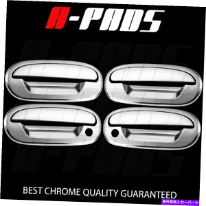 N[Jo[ J[irQ[^[98-02N4hAnhJo[t FOR LINCOLN NAVIGATOR 98-02 CHROME 4 DOORS HANDLES COVERS W/ PASSENGER KEYHOLE