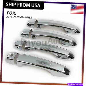 �N���[���J�o�[ �g���^4runner 2010-2021�N�����O���h�A�n���h���m�u�g���������J�o�[ For Toyota 4Runner 2010-2021 Chrome External Door Handle Knobs Trim Decor Cover�y���s�A���i�z