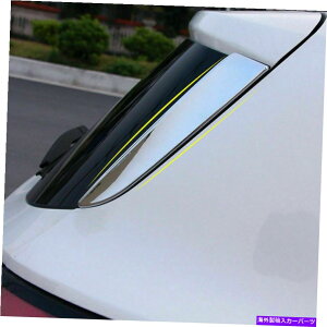 N[Jo[ tH[hGXP[v2013-19NAgNEBhEs[gCAOJo[g2PCS For Ford Escape 2013-19 Chrome Rear Trunk Window Pillar Triangle Cover Trim 2pcs