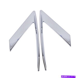 N[Jo[ 2PCSNtgwbhCgvvуJo[LfbNXT5ɓKĂ܂16-19 2pcs Chrome Front Head Light Lamp Eyebrow Cover Trim Fit For Cadillac XT5 16-19