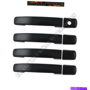 N[Jo[ YteBA2005-14 15 16 17ubNOX4hAnhJo[w/oX}[gK For NISSAN Frontier 2005-14 15 16 17 BLACK GLOSS 4 Door Handle Cover w/o SMART K