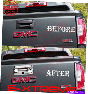 N[Jo[ 2021N2022NGMCLjIRhNe[Q[gnhJo[tJtJo[ For 2021 2022 GMC Canyon Colorado Chrome Tailgate Handle Cover W/Key W/Camera