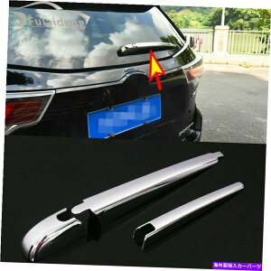 N[Jo[ g^nC_[2014-2019 ABSN[AEBhECp[gJo[ɓK3PC 3pcs Fit For Toyota Highlander 2014-2019 ABS Chrome Rear Window Wiper Trim Cover