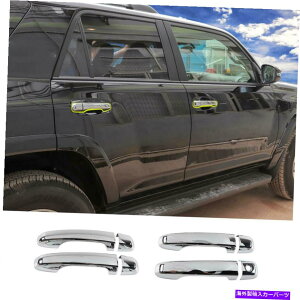 N[Jo[ 4runner 2010-2019 Chrome̊OhAnhmugJo[ External Door Handle Knobs Trim Decor Cover For 4Runner 2010-2019 Chrome