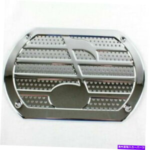 N[Jo[ Be[WNXs[J[Jo[pbP[WgC6x9[C_[bgzbgbh Vintage Chrome Musical Note Speaker Cover Package Tray 6X9 Lowrider Rat Hot Rod