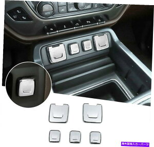 N[Jo[ 2014-2018V{[Vo[h̃NdUSB\Pbg{^Jo[g Chrome Power Supply & USB Socket Button Cover Trim for 2014-2018 Chevy Silverado