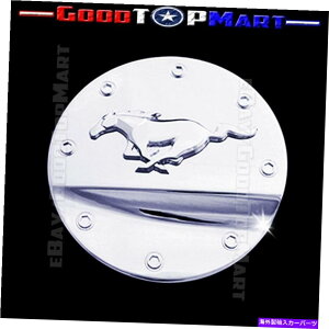 �N���[���J�o�[ �t�H�[�h�}�X�^���O2015 16 17 18 19 20 2021�|�j�[���S�t���N�����K�X�h�A�J�o�[ For Ford MUSTANG 2015 16 17 18 19 20 2021 Chrome Gas Door Cover WITH Pony Logo�y���s�A���i�z