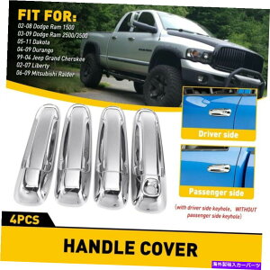 �N���[���J�o�[ 4PCS�N�����h�A�n���h���J�o�[����1500 02-08 2500 3500�W�[�v�O�����h99-04 EAH 4pcs Chrome Door Handle Covers for Ram 1500 02-08 2500 3500 Jeep Grand 99-04 EAH�y���s�A���i�z