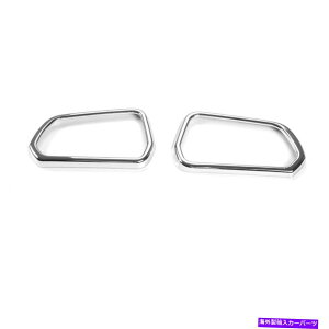 �N���[���J�o�[ 2PCS�G�N�X�e���A�~���[�t���[���g���������J�o�[�t�H�[�h�}�X�^���O2015+�N�����̃J�o�[�x�[�� 2PCS Exterior Mirror Frame Trim Decor Cover Bezels for Ford Mustang 2015+ Chrome�y���s�A���i�z