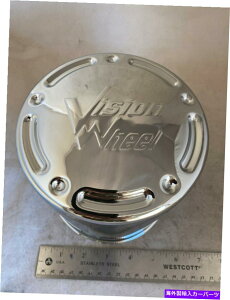 N[Jo[ ÂSrW8OzC[^NnuJo[Z^[LbvC715CR-200 OLD Logo Vision 8 Lug Wheel Rim Metal Chrome Hub Cover Center Cap C715CR-200