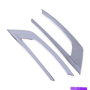 N[Jo[ 2xNtgop[tHOe[CgJo[{{XC60 2018ɃtBbgg 2x Chrome Front Bumper Fog Tail Light Cover Trim Fit for Volvo XC60 2018