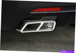 N[Jo[ LfbNXT5 2016-2020X`[NAGL][Xge[pCvJo[g2PCS For Cadillac XT5 2016 - 2020 Steel Chrome Rear Exhaust Tail Pipe Cover Trim 2pcs