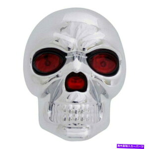 N[Jo[ ߂q̎aVȃNXJqb`Jo[2 "V[o[pLEDAC Bully Novelty Chrome Skull Hitch Cover w LED Eyes for 2" Receivers