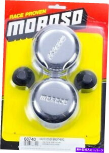N[Jo[ \68740ouJo[u[U[EhvbVCX`[NyASObg Moroso 68740 Valve Cover Breather Round Push-In Steel Chrome Pair Logo Grommets
