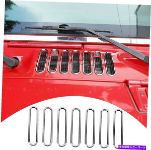 N[Jo[ Nt[hxgJo[JEplxggANZT[W[vO[JK 07+ Chrome Hood Vent Cover Cowl Panel Vent Trim Accessories for Jeep Wrangler JK 07+