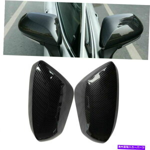 クロームカバー カーボンファイバーABSサイドバックミラーキャップカバートヨタカローラ19-20のトリム Carbon Fiber ABS Side Rearview Mirror Caps Cover Trim For Toyota Corolla 19-20