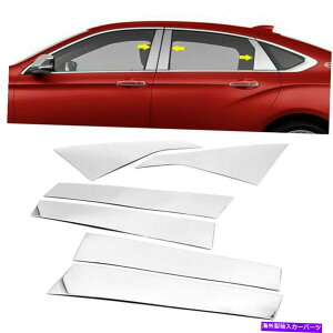 N[Jo[ 6pcsZbgV{[Cp̃N̓e14-2020hAgsAmJo[Lbg 6pcs Set Chrome Pillar Posts For Chevy Impala 14-2020 Door Trim Piano Cover Kit