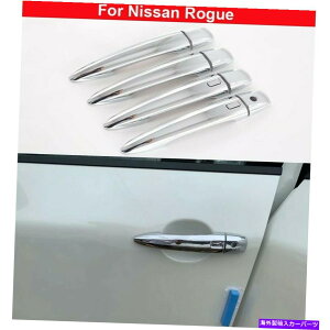 �N���[���J�o�[ 4PCS�N�����T�C�h�h�A�{�f�B���[���f�B���O�n���h���J�o�[�g�������Y���[�O2021-2022 4pcs Chrome Side Door Body Molding Handle cover Trim For Nissan Rogue 2021-2022�y���s�A���i�z