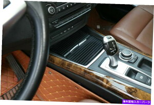 �N���[���J�o�[ BMW X5 E70 08-13�V���o�[�X�`�[���R���\�[���t�����g�E�H�[�^�[�J�b�v�z���_�[�J�o�[�g�����p For BMW X5 E70 08-13 Silver Steel Console Front Water Cup Holder Cover Trim�y���s�A���i�z