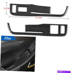 N[Jo[ V{[J}N[y2PCS2012-15J[{t@Co[EBhEXCb`Jo[g 2pcs For Chevrolet Camaro Coupe 2012-15 Carbon Fiber Window Switch Cover Trim