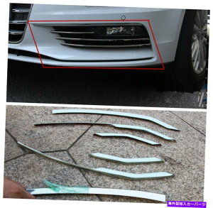 �N���[���J�o�[ 6PCS�t�����g�t�H�O���C�g�����v�X�g���C�v�J�o�[�A�E�f�BA3 8V�Z�_��2012-2015�̃g���� 6pcs Front Fog Light Lamp stripe Cover trim For Audi A3 8V Sedan 2012-2015�y���s�A���i�z