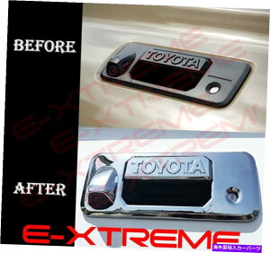 N[Jo[ tBbg2019 19g^^R}N[LuNe[Q[gnhJo[tJSTE Fit 2019 19 Toyota Tacoma Crew Cab Chrome Tailgate Handle Cover W/Camera logo Te