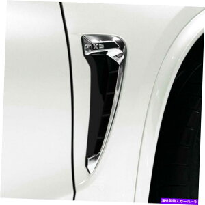 クロームカバー BMW X5 F15 2014-2018 Chrome Side Air Vent Cover Trimの2PCS ABSマーカーフェンダー 2Pcs ABS Marker Fender For BMW X5 F15 2014-2018 Chrome Side Air Vent Cover Trim