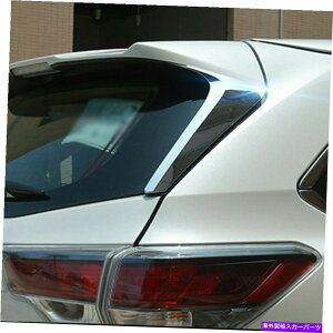 N[Jo[ g^nC_[2014-2019AhAgNbhJo[ggCAO[fBO For Toyota Highlander 2014-2019 Rear Door Trunk Lid Cover Trim Triangle Moldings