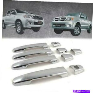 N[Jo[ Toyota Hilux Vigo SR5 MK6 2004-2015 4DOOR CHROMEnhJo[ɓKĂ܂ Fit for Toyota Hilux Vigo Sr5 Mk6 2004-2015 4Door Chrome Handle Cover