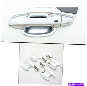 �N���[���J�o�[ Kia Seltos 2020-2021 Chrome Decoration Door�n���h���{�E���J�o�[�g����4PCS��ABS ABS For Kia Seltos 2020-2021 Chrome decoration Door Handle Bowl Cover Trim 4pcs�y���s�A���i�z